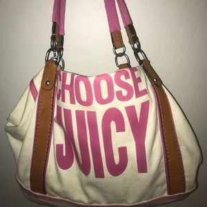 Juicy Couture Canvas/Velour Tote Bag